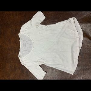 Half sleeve white shirt